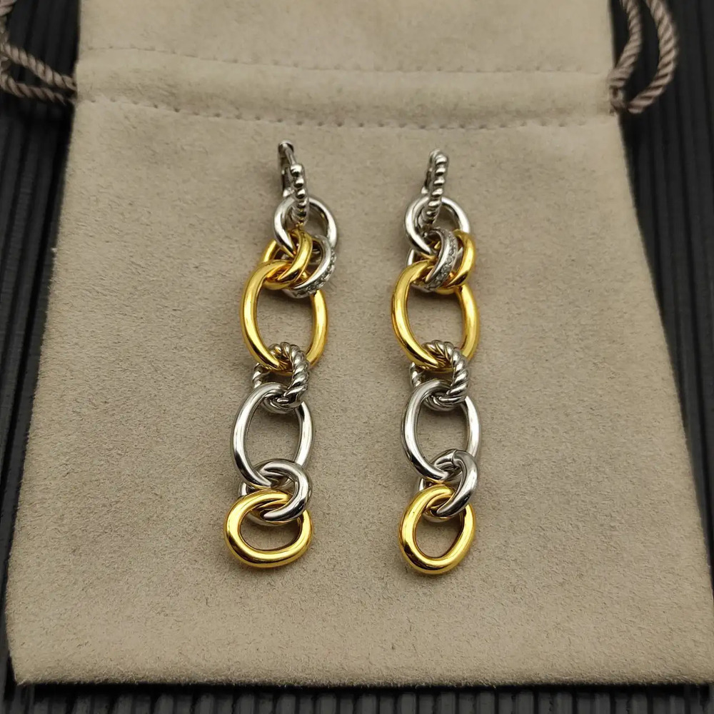 David Yurman Two-Color Mercer Multi-Hoop Earrings - Picture 2 of 6